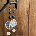 Load image into Gallery viewer, LJ Turtle Aromatherapy Earrings | Rose Quartz &amp; Lava Stone Aromatherapy Diffuser Earrings
