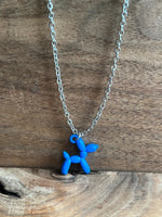 Load image into Gallery viewer, Dark Blue Balloon Dog | Aromatherapy Diffuser Pendant
