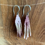 Load image into Gallery viewer, Beaded Fringe Earrings | Shades of Rose
