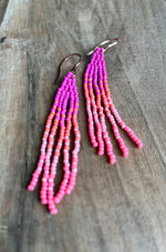 Load image into Gallery viewer, Beaded Fringe Earrings | Popsicle
