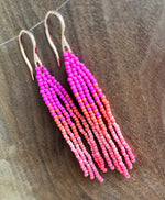 Load image into Gallery viewer, Beaded Fringe Earrings | Popsicle
