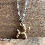 Load image into Gallery viewer, Gold Balloon Dog | Aromatherapy Diffuser Pendant
