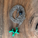 Load image into Gallery viewer, Green Balloon Dog | Aromatherapy Diffuser Pendant
