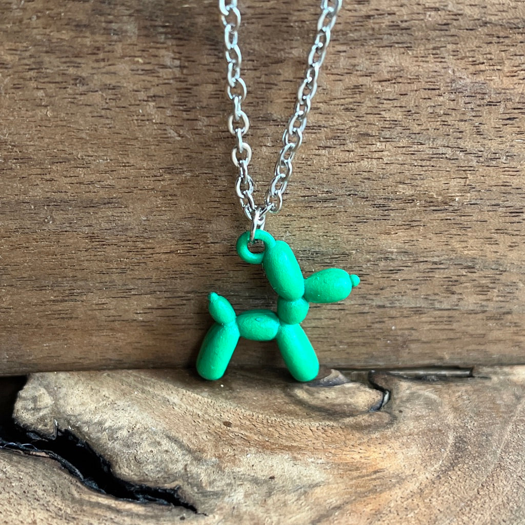 Green Balloon Dog | Aromatherapy Diffuser Pendant