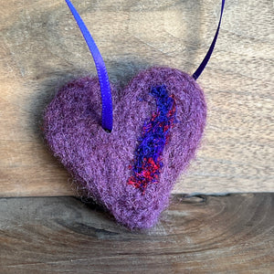 Felted Heart | Purple | Aromatherapy Diffuser