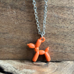 Load image into Gallery viewer, Orange Balloon Dog | Aromatherapy Diffuser Pendant
