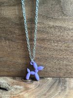 Load image into Gallery viewer, Purple Balloon Dog | Aromatherapy Diffuser Pendant
