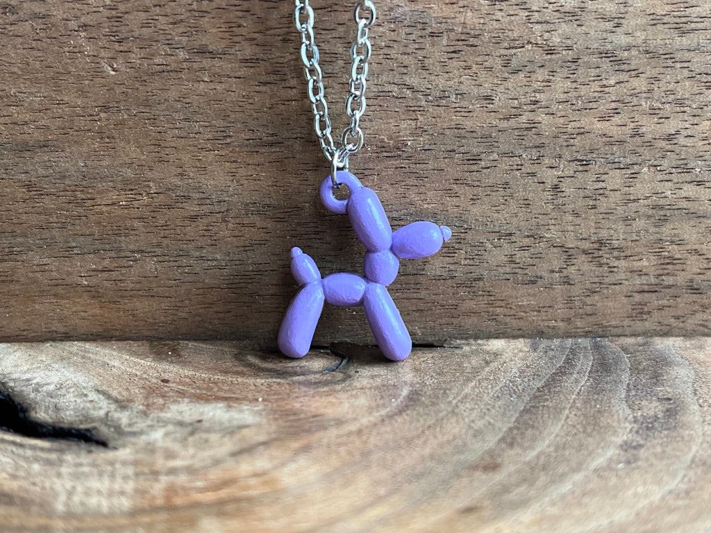 Purple Balloon Dog | Aromatherapy Diffuser Pendant