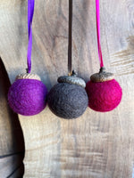 Load image into Gallery viewer, Bold Mitigomin | Special Edition | Cycle of Ceremonies Fundraiser | Felted Diffuser Acorns
