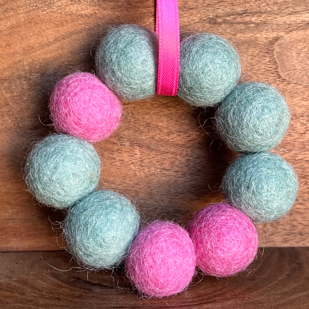 Wreath | Felted Essential Oil Diffuser