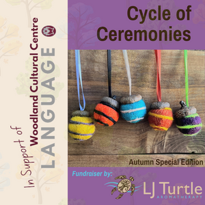 Autumn Mitigomin | Special Edition | Cycle of Ceremonies Fundraiser | Felted Diffuser Acorns