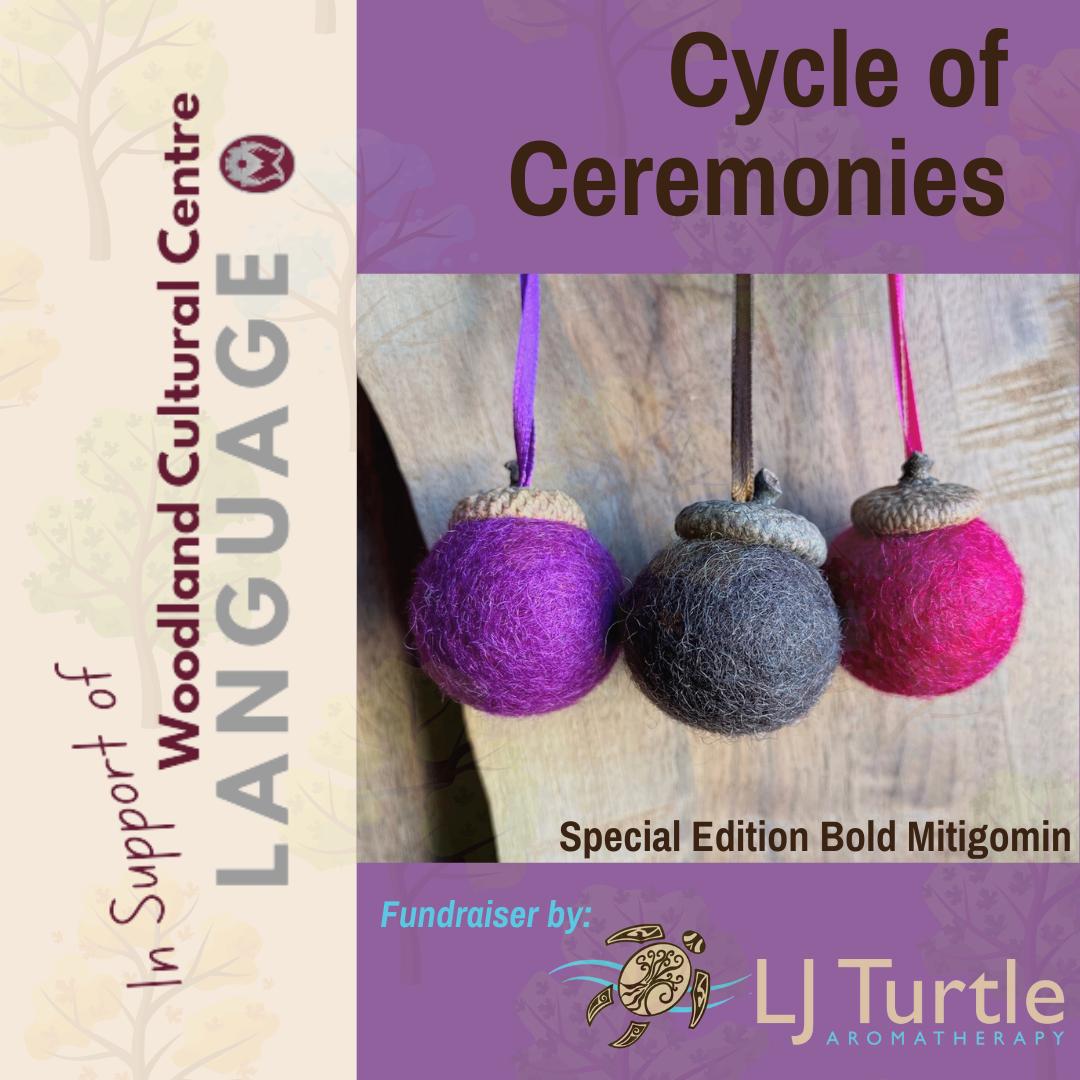 Bold Mitigomin | Special Edition | Cycle of Ceremonies Fundraiser | Felted Diffuser Acorns