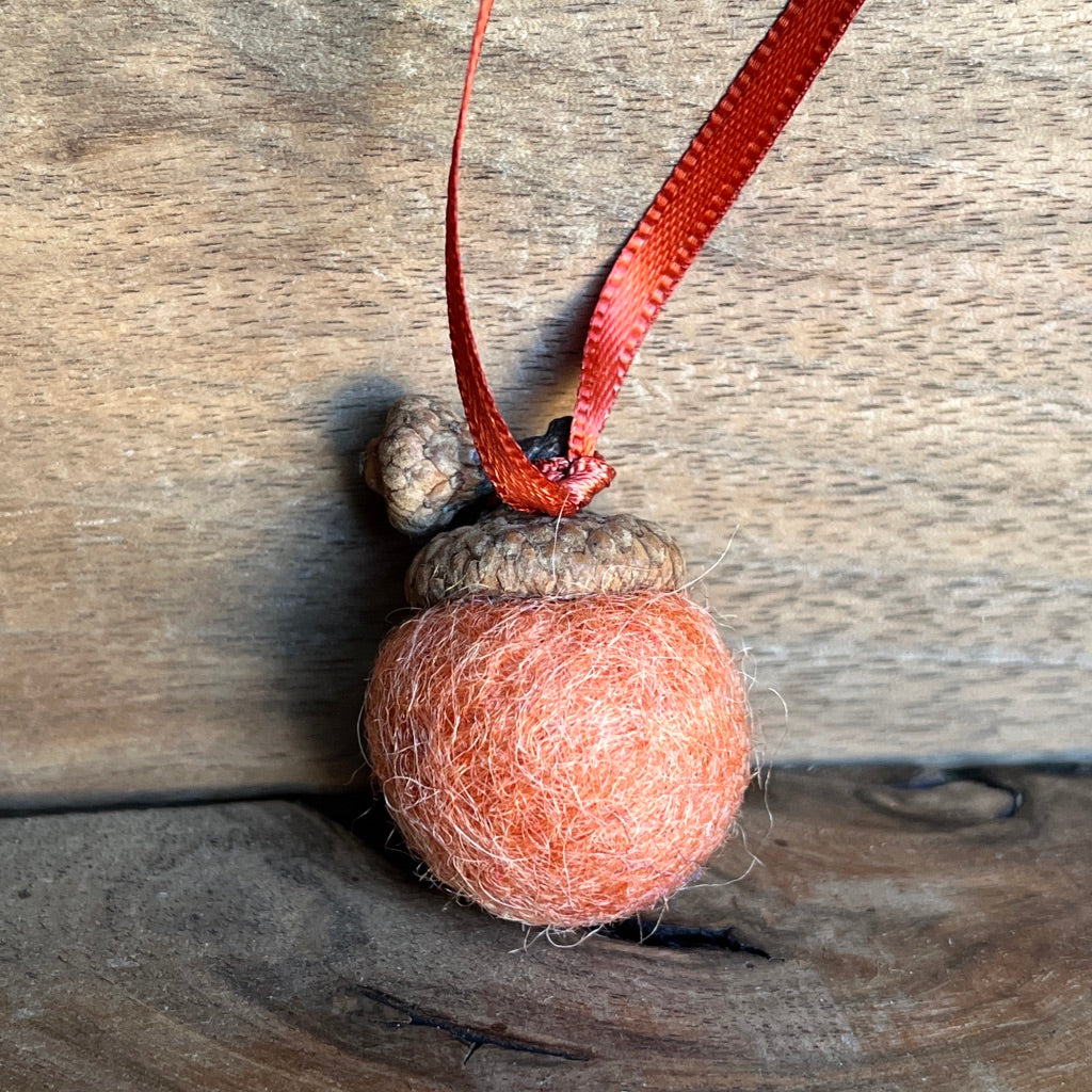 Double Felted Acorn | Terra Cotta Baby | Aromatherapy Diffuser