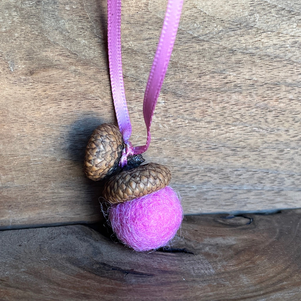 Double Felted Acorn | Pink Baby | Aromatherapy Diffuser