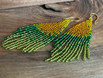 Load image into Gallery viewer, Beaded Fringe Earrings | Citrus
