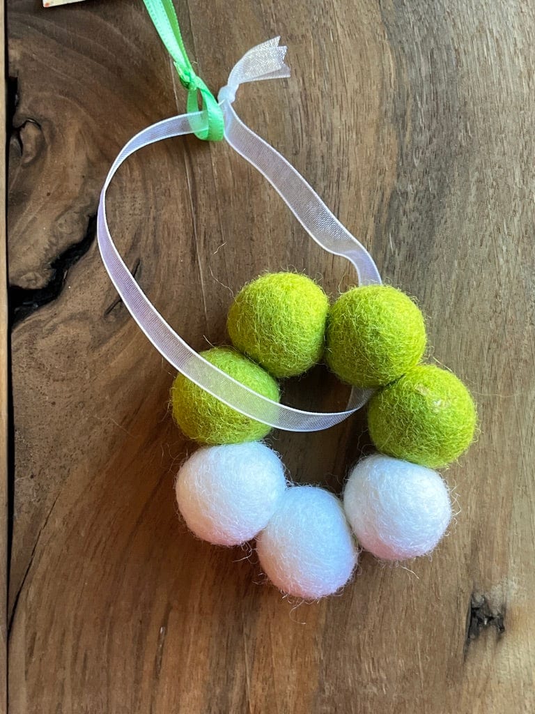 LJ Turtle Aromatherapy Felt Diffuser Wreath | Felted Essential Oil Diffuser