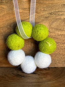LJ Turtle Aromatherapy Felt Diffuser Wreath | Felted Essential Oil Diffuser