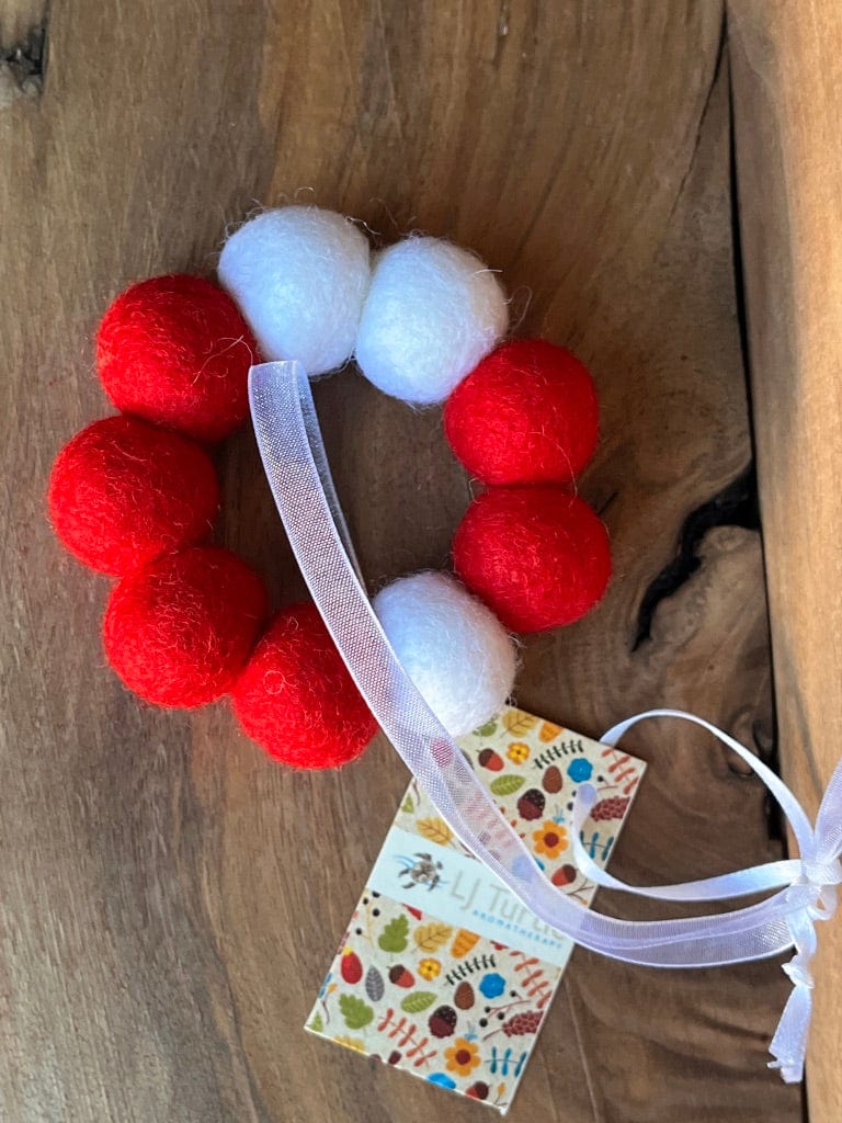 LJ Turtle Aromatherapy Felt Diffuser Wreath | Felted Essential Oil Diffuser