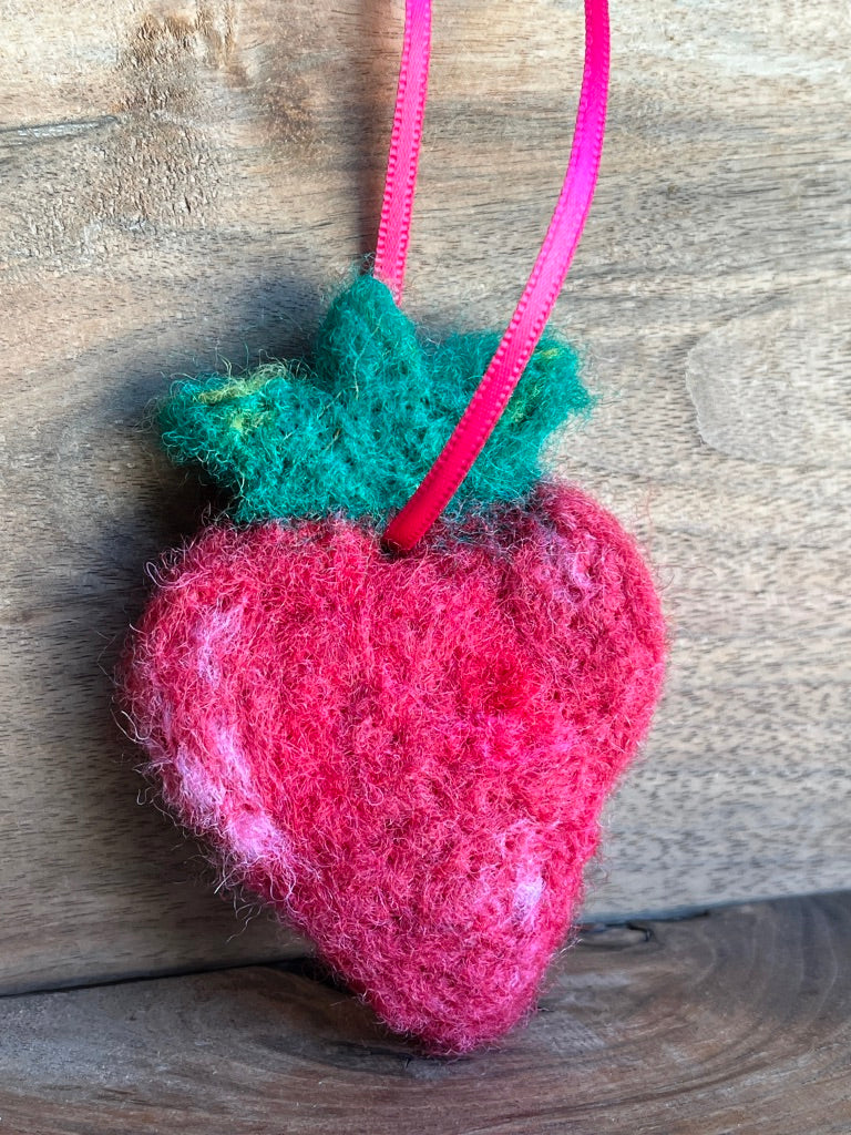Felted Strawberry | Aromatherapy Diffuser