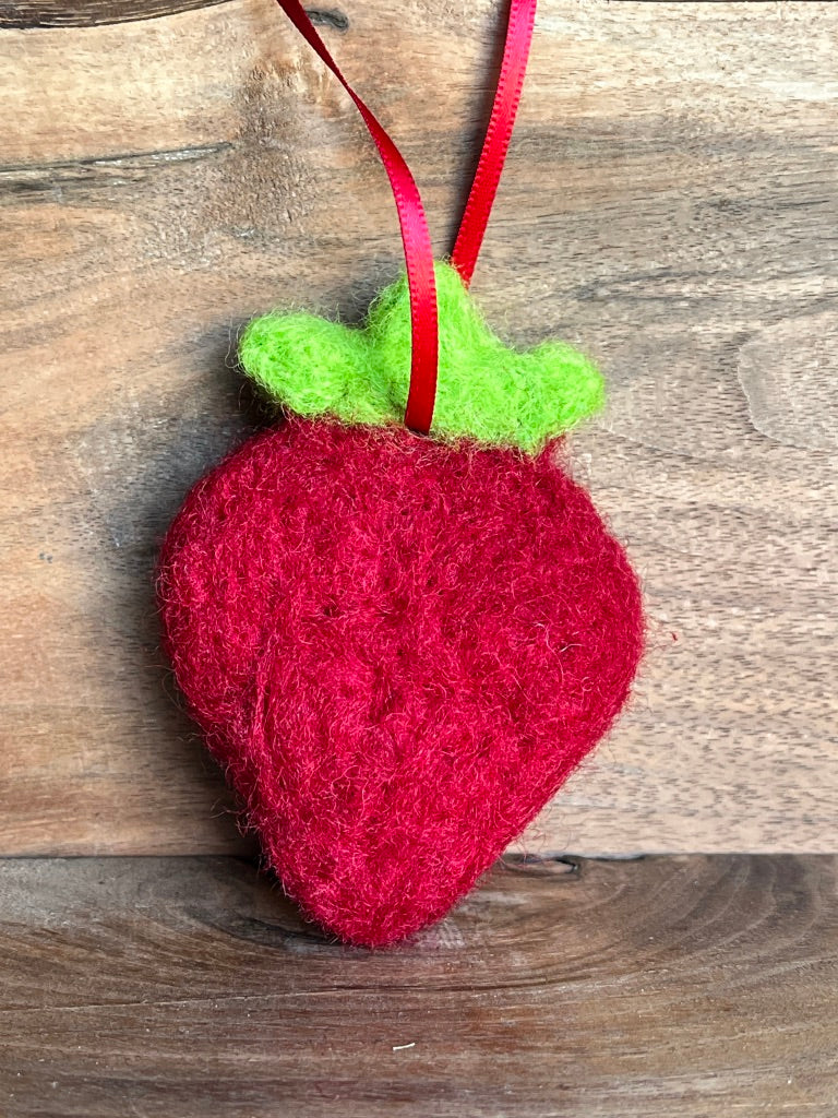 Felted Strawberry | Aromatherapy Diffuser