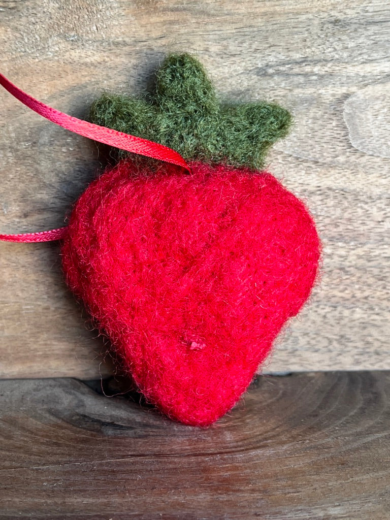 Felted Strawberry | Aromatherapy Diffuser
