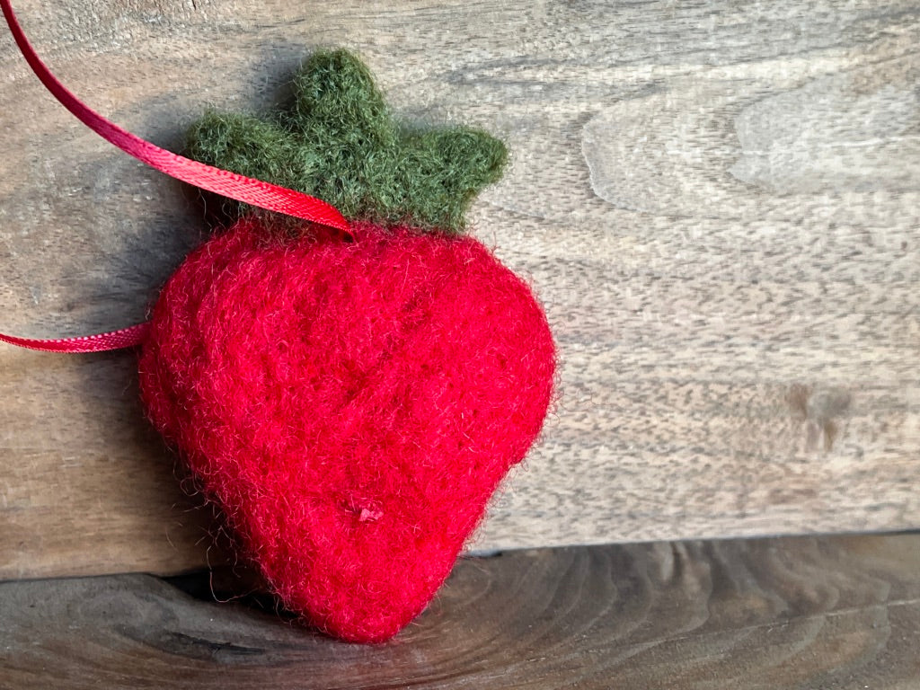 Felted Strawberry | Aromatherapy Diffuser