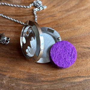 Bat Signal | Stainless Steel Aromatherapy Diffuser Pendant