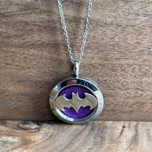 Bat Signal | Stainless Steel Aromatherapy Diffuser Pendant