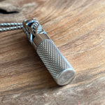 Load image into Gallery viewer, Leaves | Stainless Steel Cylinder Aromatherapy Diffuser Pendant
