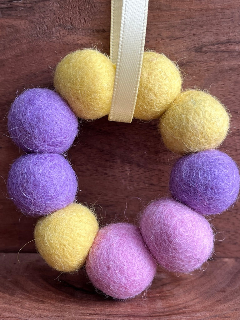 Wreaths | Felted Essential Oil Diffusers | Set of 3