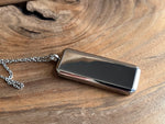 Load image into Gallery viewer, ZigZags Rectangle | Stainless Steel Aromatherapy Diffuser Pendant
