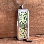 Load image into Gallery viewer, ZigZags Rectangle | Stainless Steel Aromatherapy Diffuser Pendant
