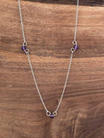 Load image into Gallery viewer, LJ Turtle Aromatherapy &amp; Accessories Amethyst Pendant &amp; Earring Set
