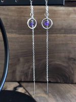 Load image into Gallery viewer, LJ Turtle Aromatherapy &amp; Accessories Amethyst Pendant &amp; Earring Set
