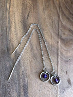 Load image into Gallery viewer, LJ Turtle Aromatherapy &amp; Accessories Amethyst Pendant &amp; Earring Set
