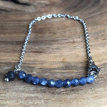 Load image into Gallery viewer, LJ Turtle Aromatherapy &amp; Accessories Awareness | Sapphire &amp; Lava Stone

