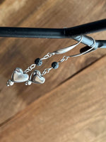 Load image into Gallery viewer, LJ Turtle Aromatherapy &amp; Accessories Earrings ing | Hematite &amp; Lava Stone Aromatherapy Diffuser Earrings
