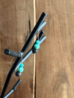 Load image into Gallery viewer, LJ Turtle Aromatherapy &amp; Accessories Earrings Self-Forgiveness | Turquoise &amp; Lava Stone Essential Oil Diffuser Earrings
