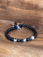 Load image into Gallery viewer, LJ Turtle Aromatherapy &amp; Accessories Energizing &amp; Cleansing | Rutilated Quartz &amp; Lava Stone
