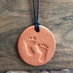 Load image into Gallery viewer, LJ Turtle Aromatherapy &amp; Accessories Footprints Pendant
