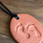 Load image into Gallery viewer, LJ Turtle Aromatherapy &amp; Accessories Footprints Pendant
