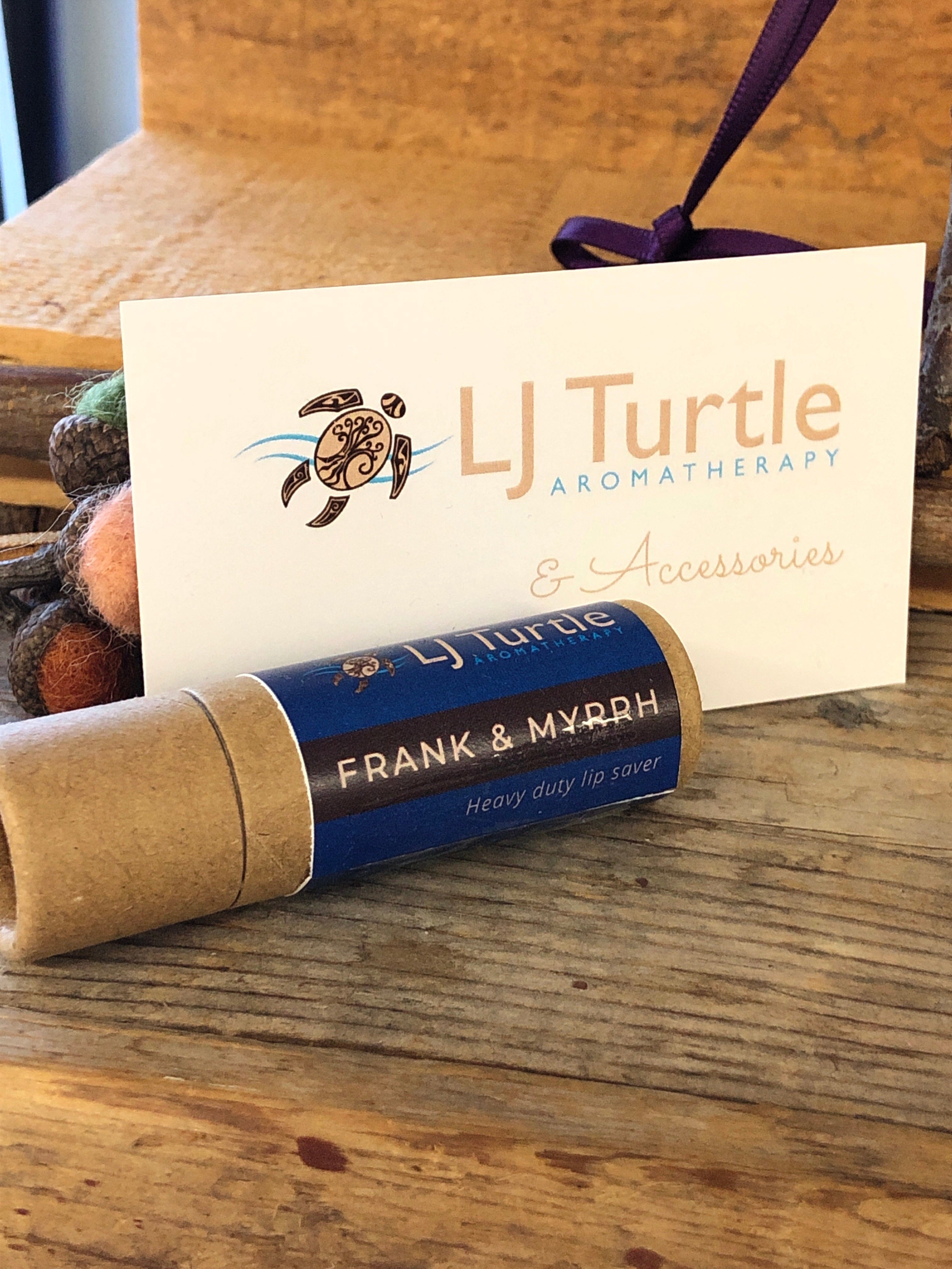 LJ Turtle Aromatherapy & Accessories Frank & Myrrh Lipsaver