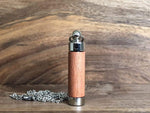 Load image into Gallery viewer, LJ Turtle Aromatherapy &amp; Accessories Light Brown Wood Cylinder | Stainless Steel
