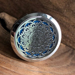 Load image into Gallery viewer, LJ Turtle Aromatherapy &amp; Accessories Mandala | Stainless Steel Car Diffuser
