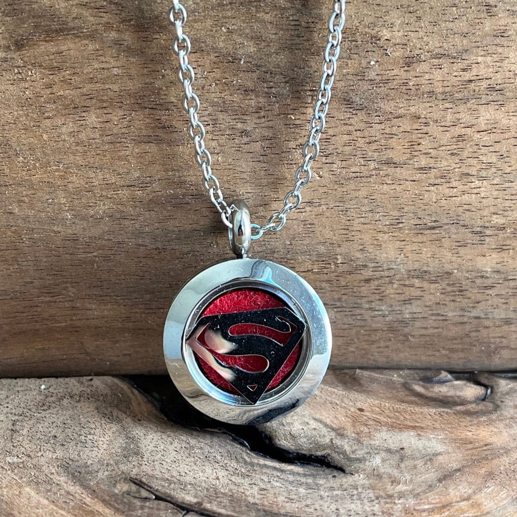 LJ Turtle Aromatherapy & Accessories necklace Superman Essential Oil Necklace
