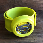 Load image into Gallery viewer, LJ Turtle Aromatherapy &amp; Accessories One-Size Steel Superman Locket | Yellow Silicone &amp; Lava Stone
