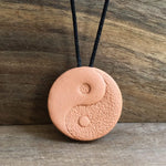 Load image into Gallery viewer, LJ Turtle Aromatherapy &amp; Accessories Yin/Yang | Terra Cotta Pendant

