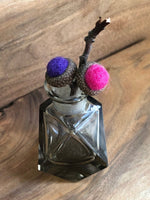 Load image into Gallery viewer, LJ Turtle Aromatherapy Acorn Stem | Felted | Purple &amp; Pink

