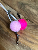Load image into Gallery viewer, LJ Turtle Aromatherapy Acorn Stem | Felted | Shades of Pink
