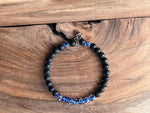 Load image into Gallery viewer, LJ Turtle Aromatherapy bracelets Glow-in-the-Dark Dark Blue Beads and Lava Bead Essential Oil Bracelet
